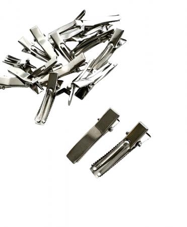 Крокодильчик для волосся 3,5см  вигнутий (два вусики)