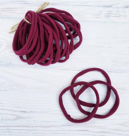 Пов'язка на голову One Size бордового кольору