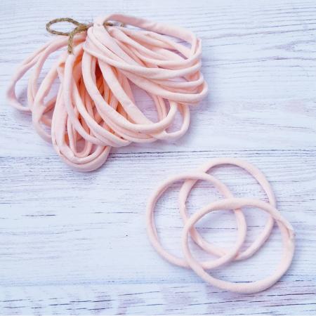 Пов'язка на голову One Size блідо рожевого кольору