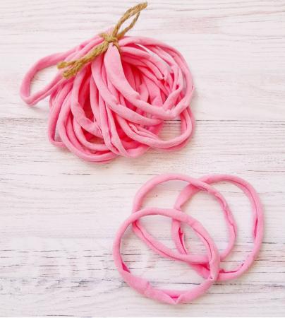 Пов'язка на голову One Size рожевого кольору