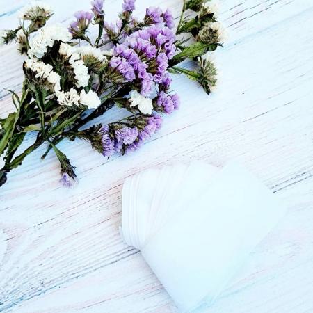 Оксамитова стрічка 4см білого кольору